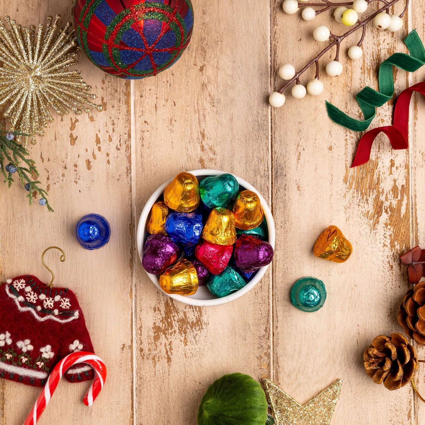 Dark Chocolate Holiday Bells - 1 lb.