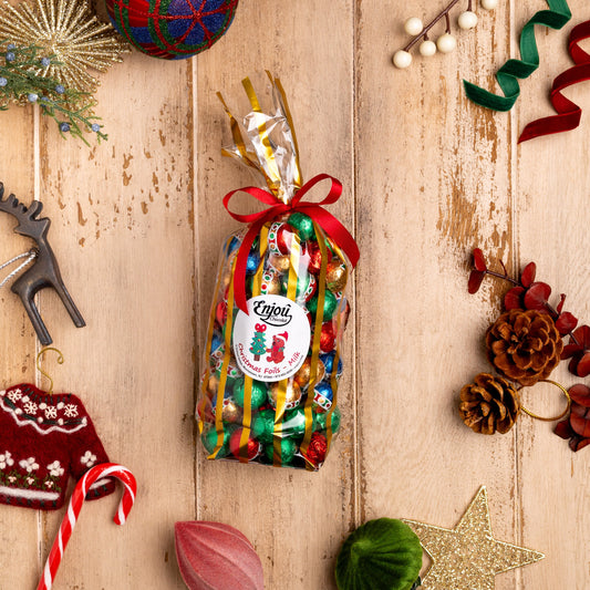 Milk Chocolate Christmas Foiled Balls - 1 lb.
