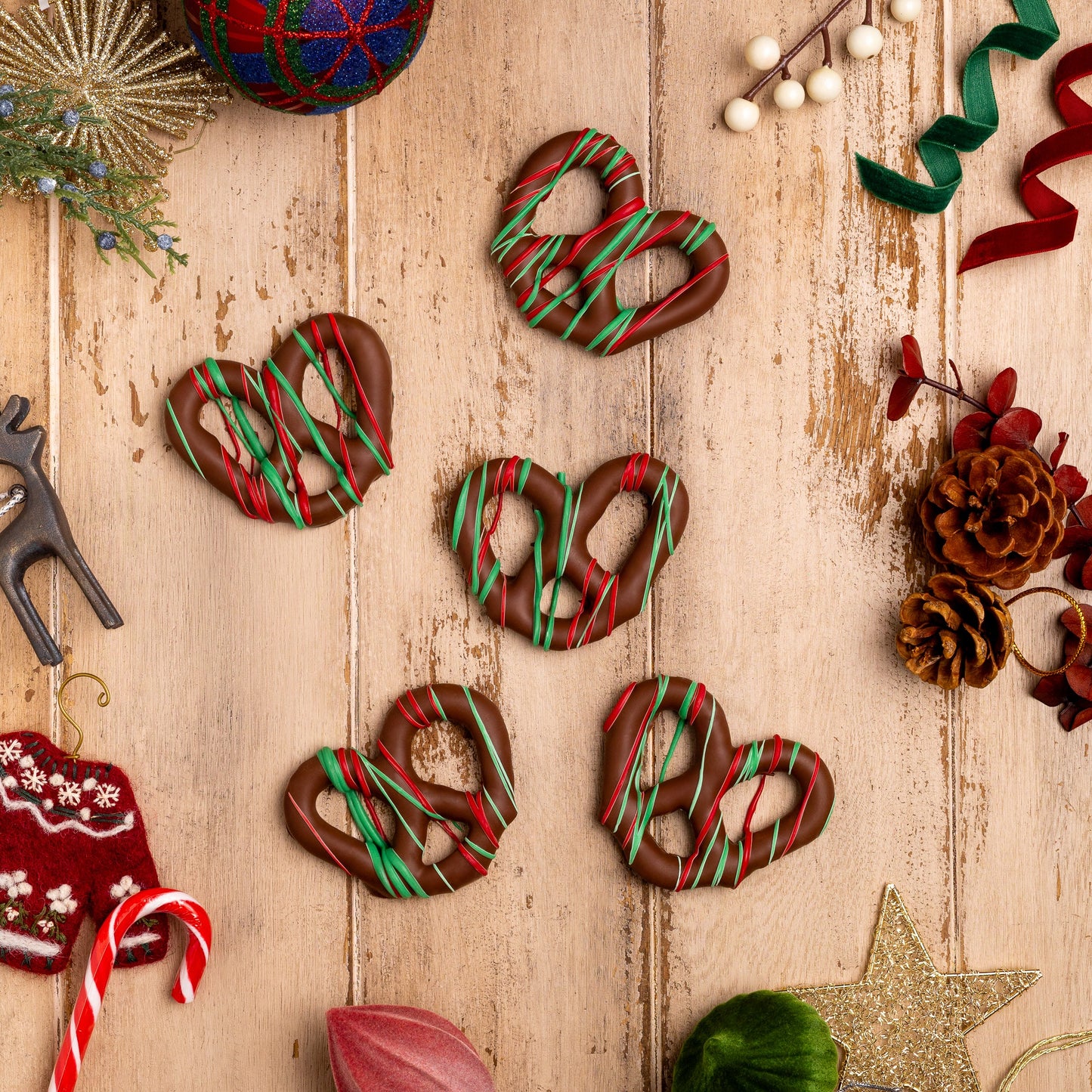 Christmas 5-Piece Pretzel Gift Box