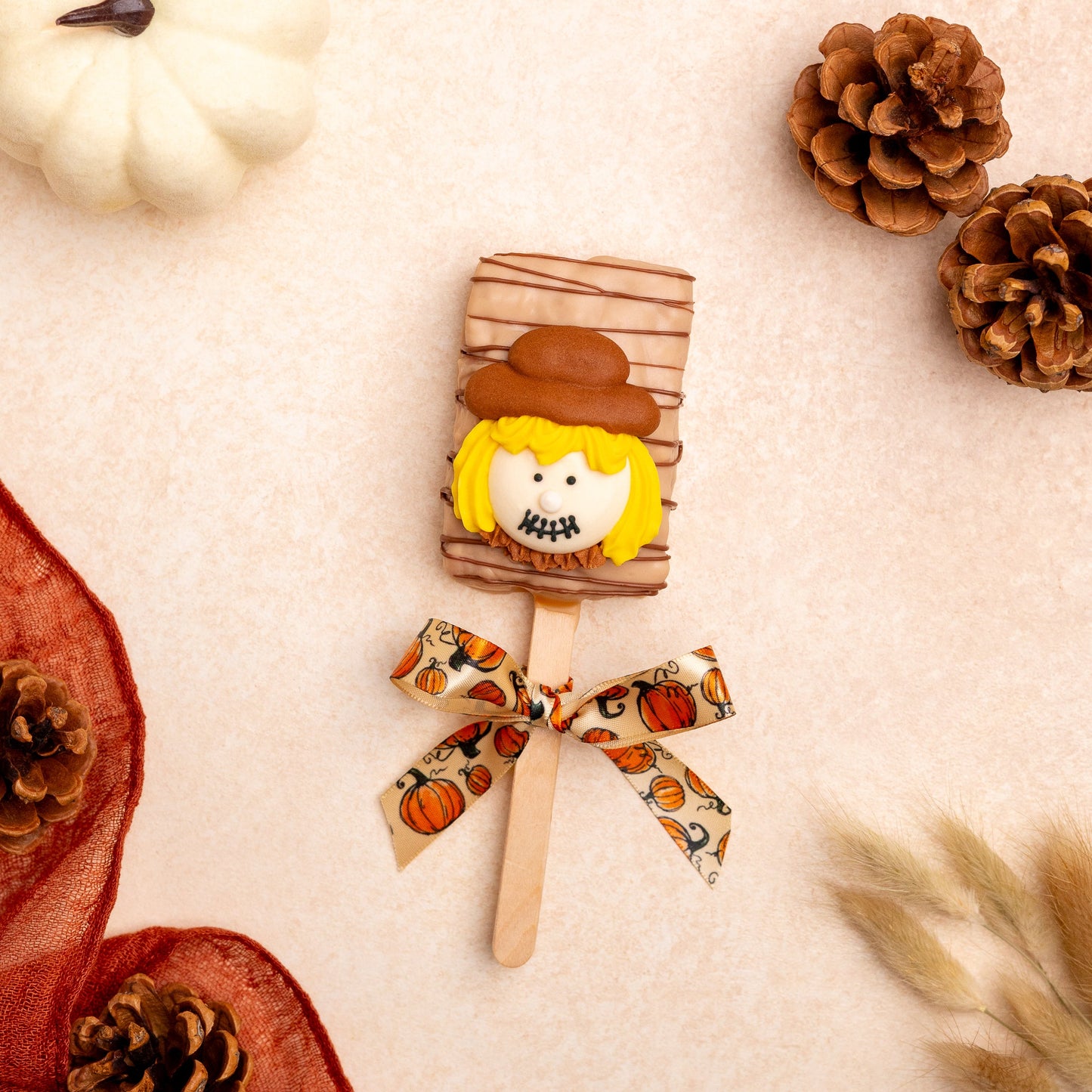 Fall Rice Krispies Pop