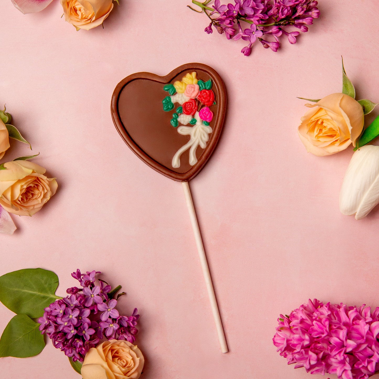 Floral Heart Lolly