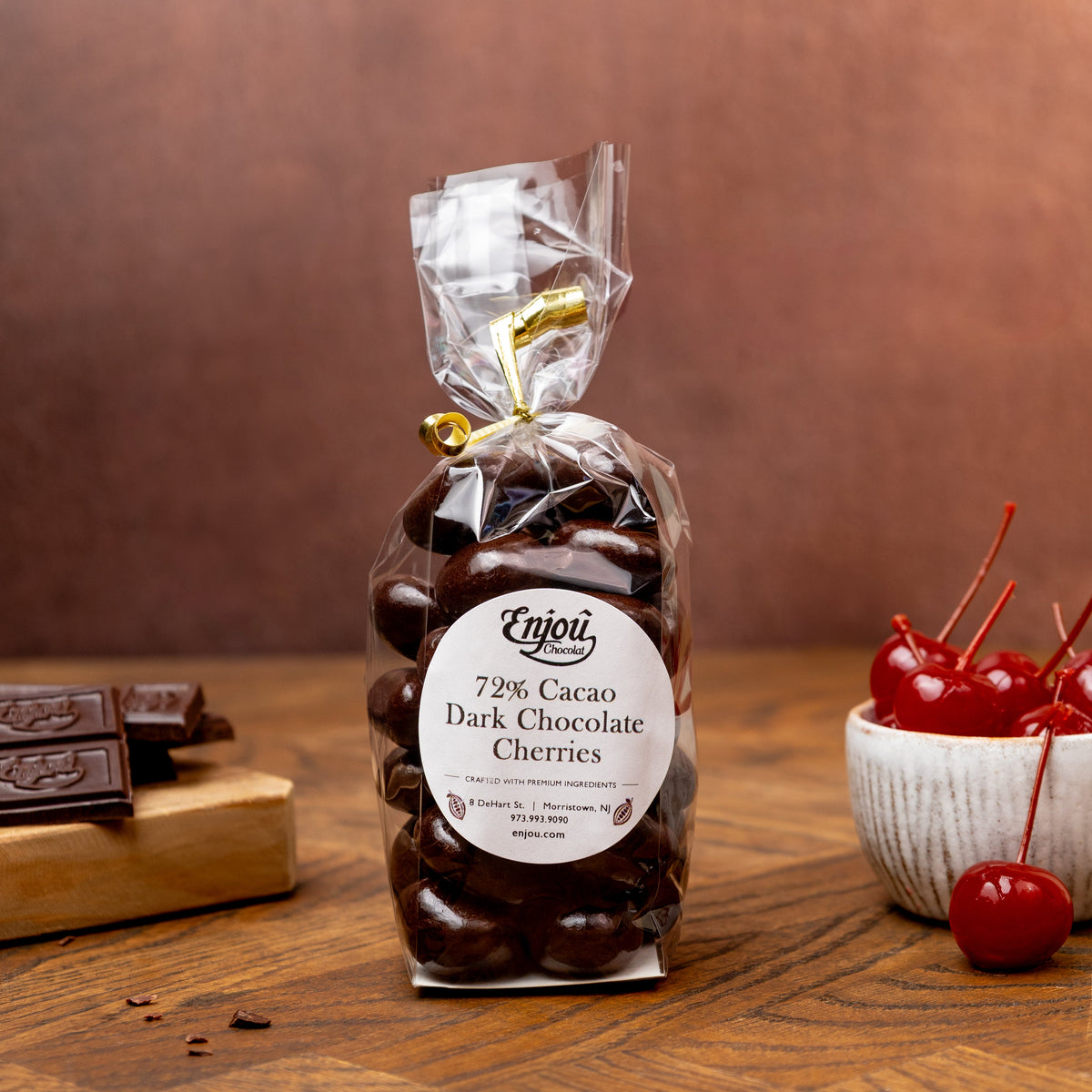 72% High Cocoa Dark Chocolate Cherries
