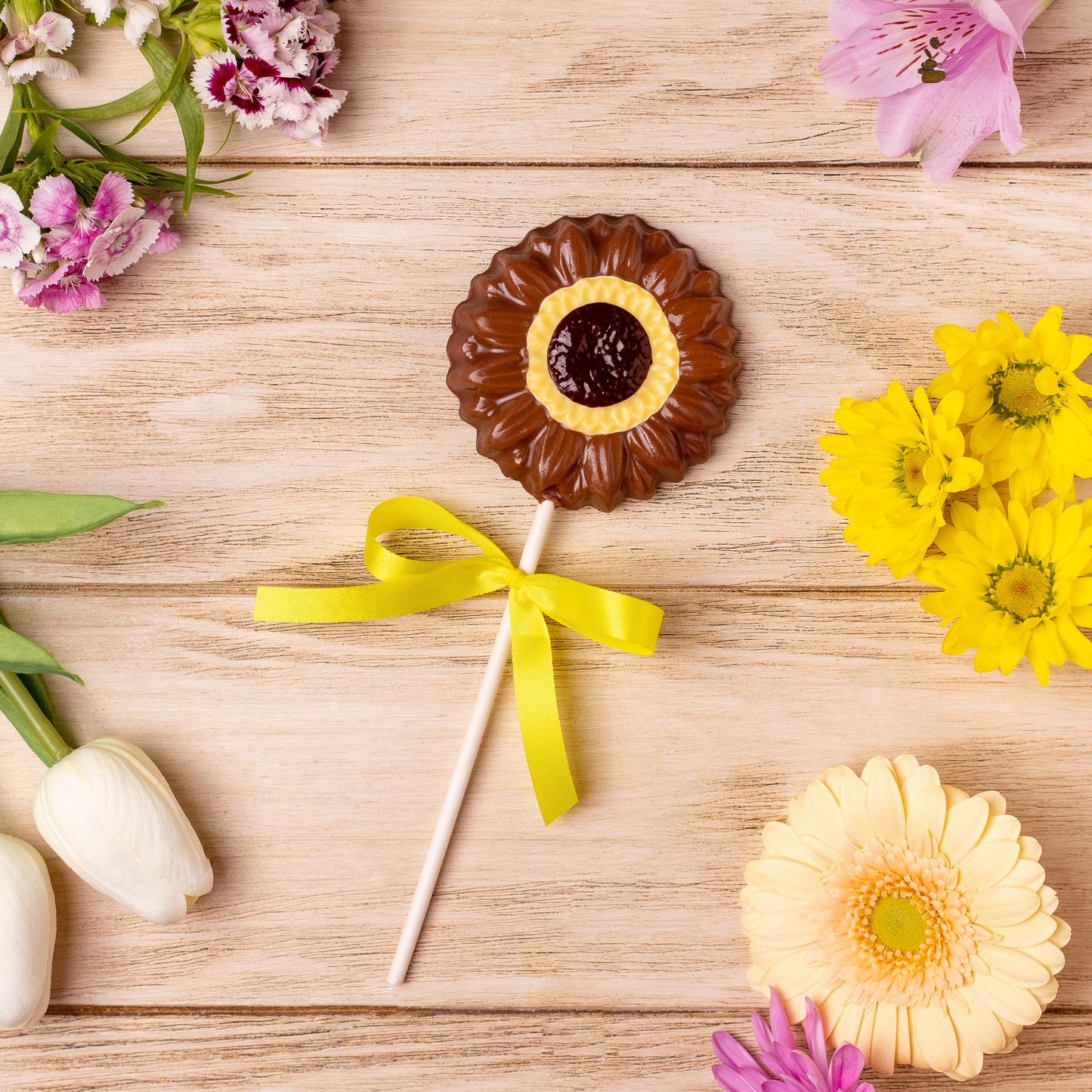 Sunflower Lolly - Yellow