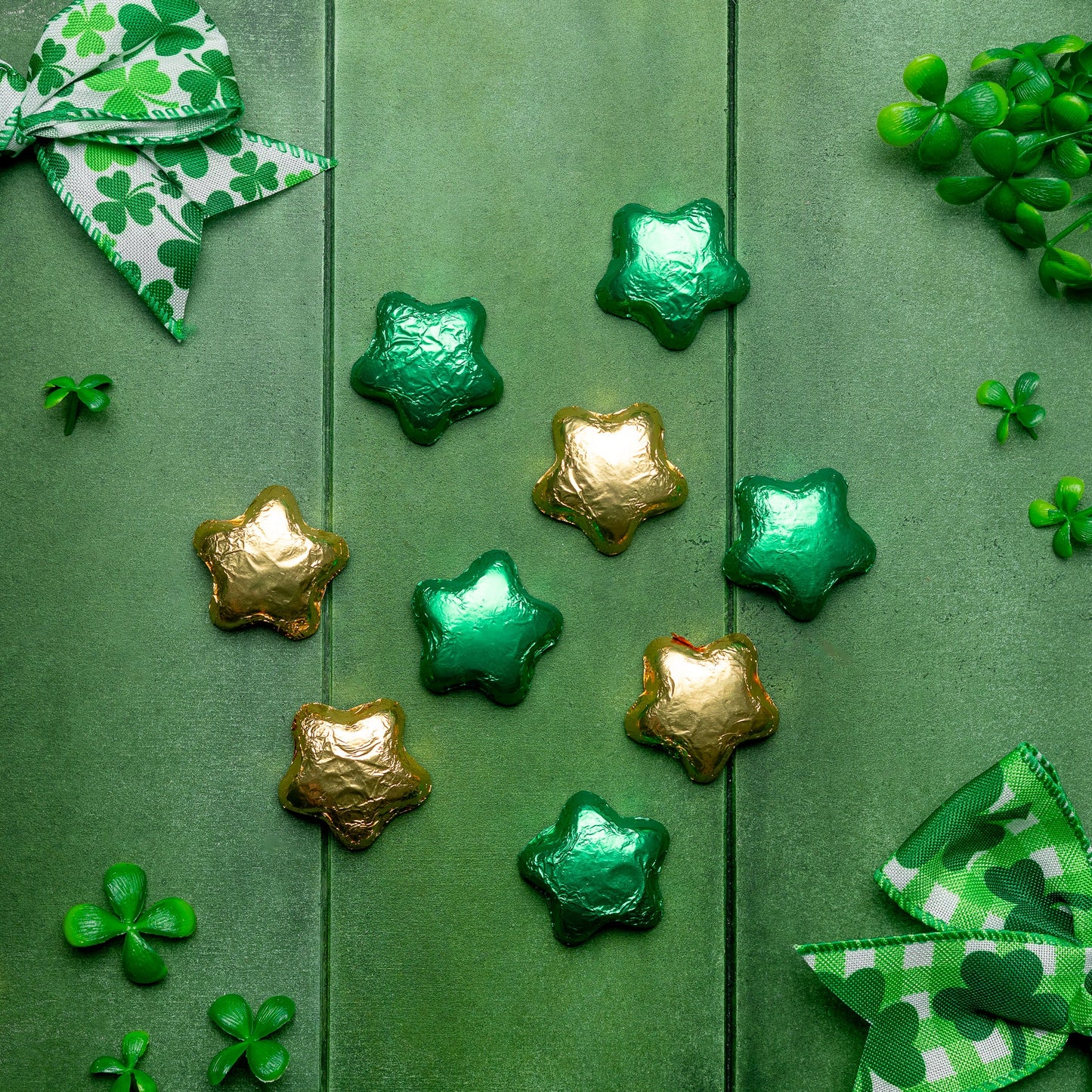 Milk Chocolate Foiled Stars