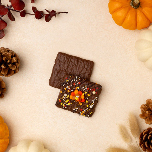 2-Piece Decorated Grahams - Thanksgiving