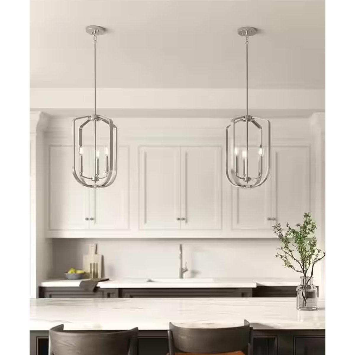 Ettore 14"W 3-Light Pendant Light Fixture by Kichler Brushed Nickel Finish