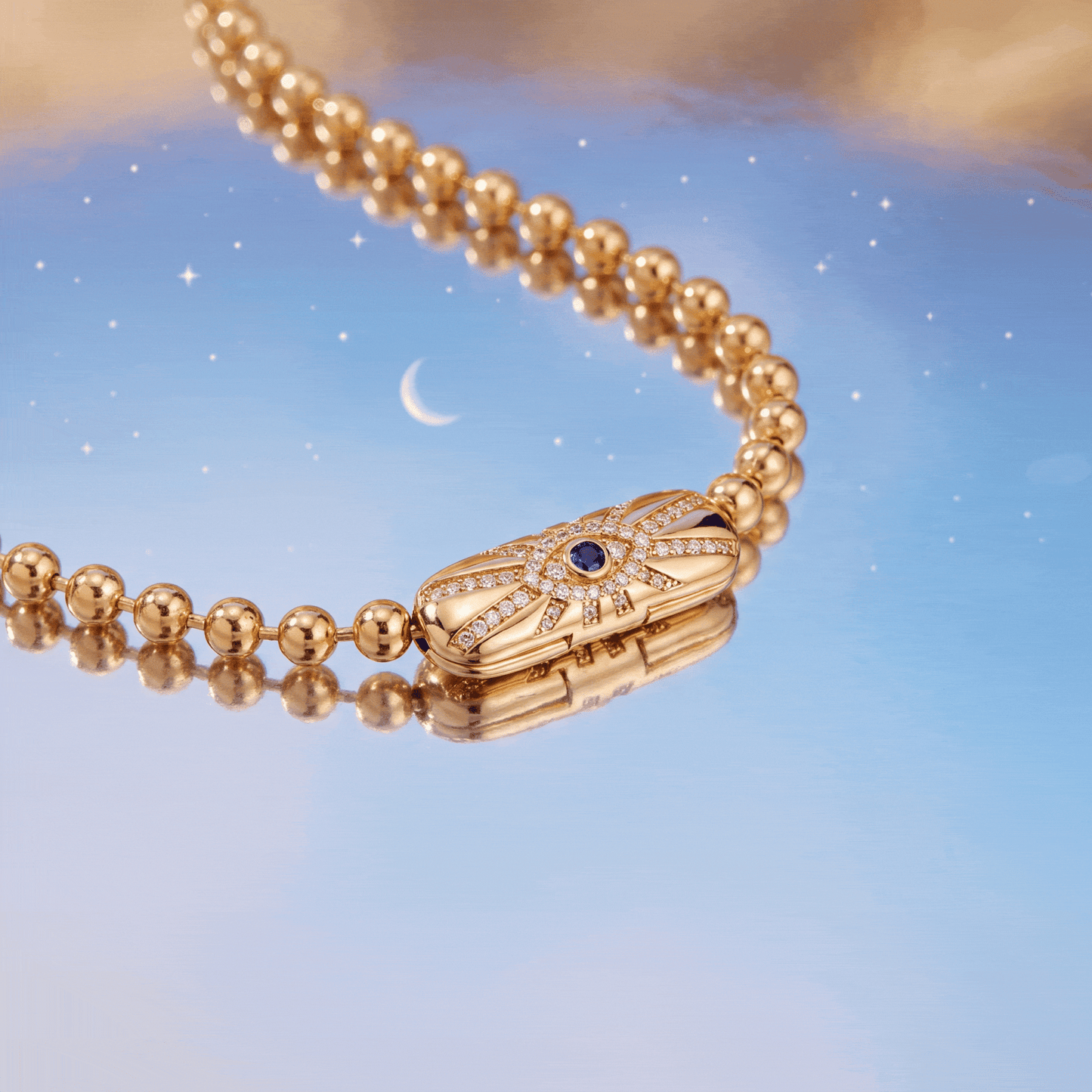 Evil Eye Barrel Closure Bracelet