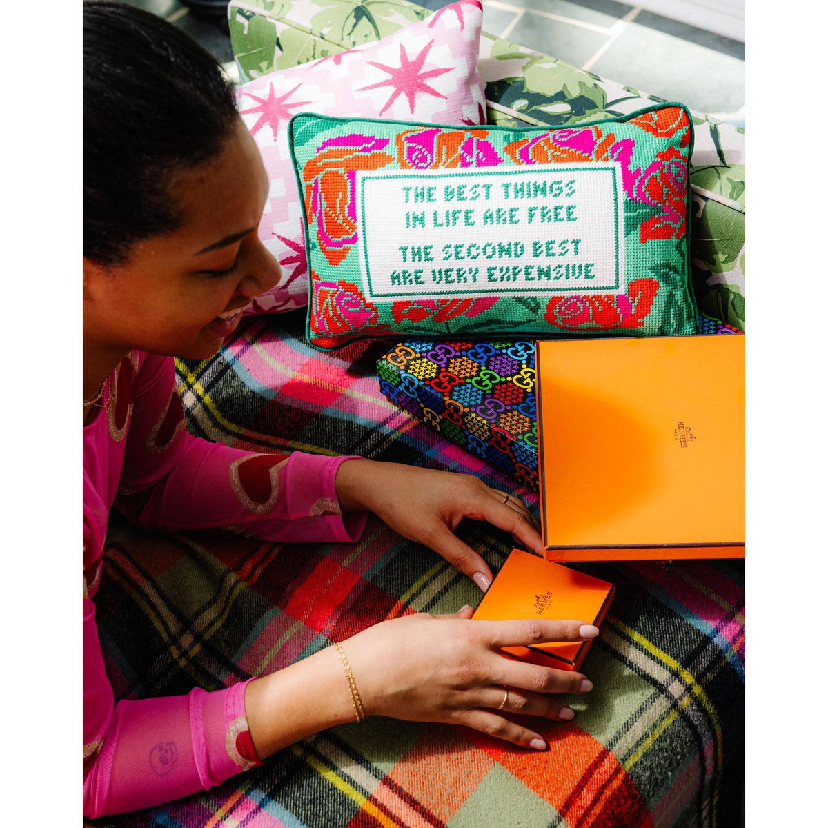 Expensive Needlepoint Pillow