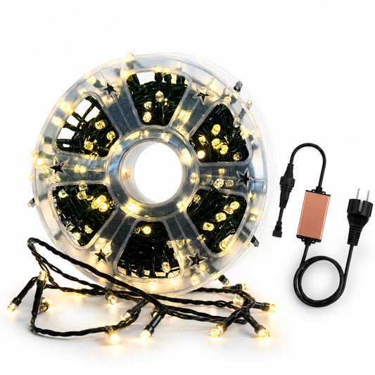 300 LED String Light Super Bright Roll - Warm White