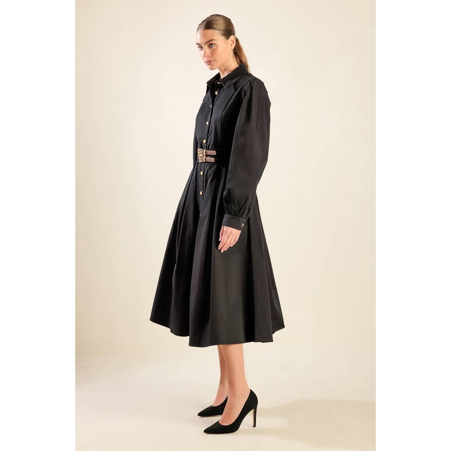 MIDNIGHT MASQUERADE WOVEN MIDI DRESS