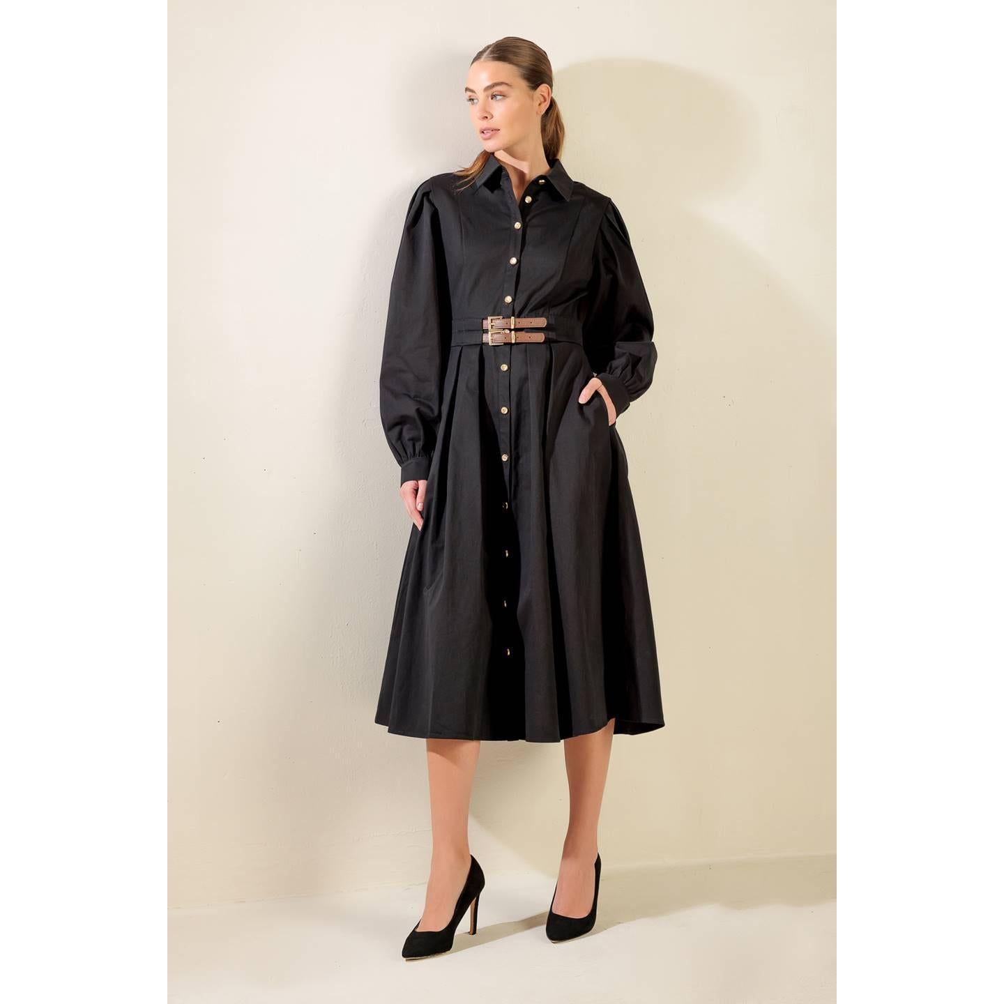 MIDNIGHT MASQUERADE WOVEN MIDI DRESS