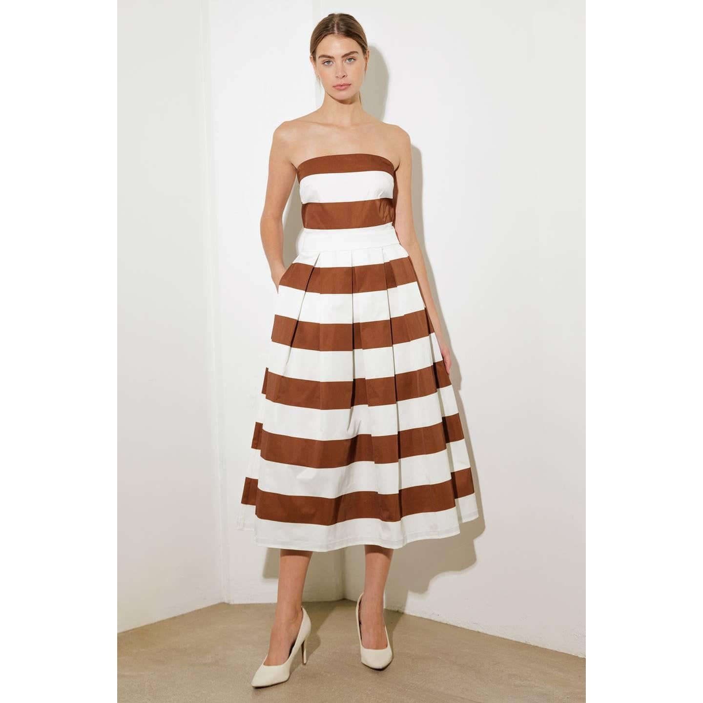 EVERYDAY HUSTLE RUST WOVEN MIDI DRESS