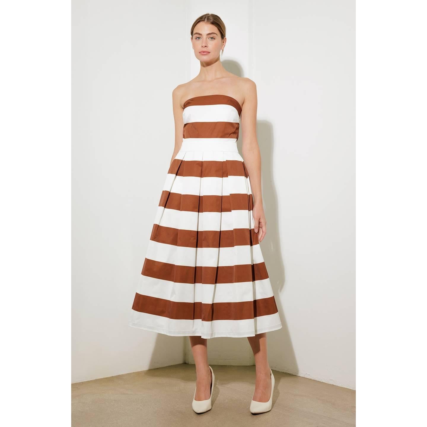 EVERYDAY HUSTLE RUST WOVEN MIDI DRESS
