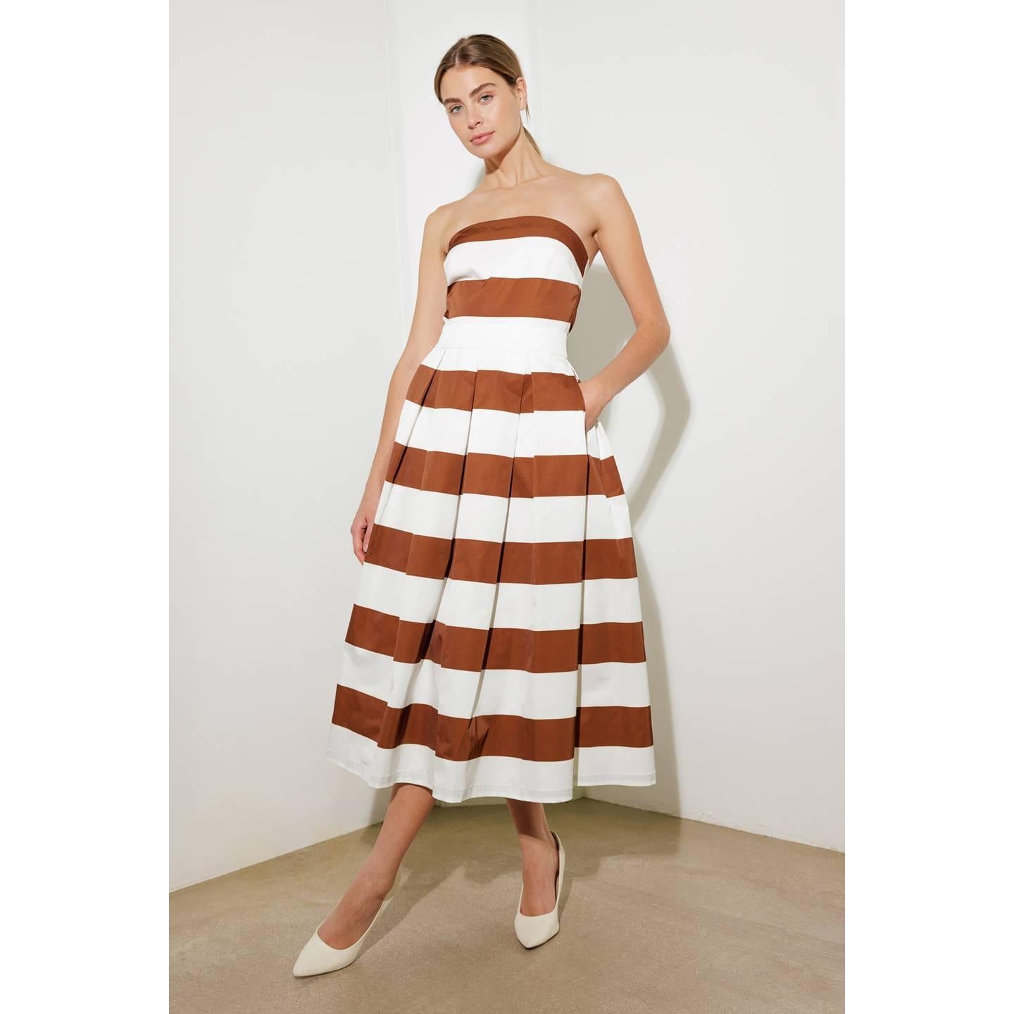 EVERYDAY HUSTLE RUST WOVEN MIDI DRESS