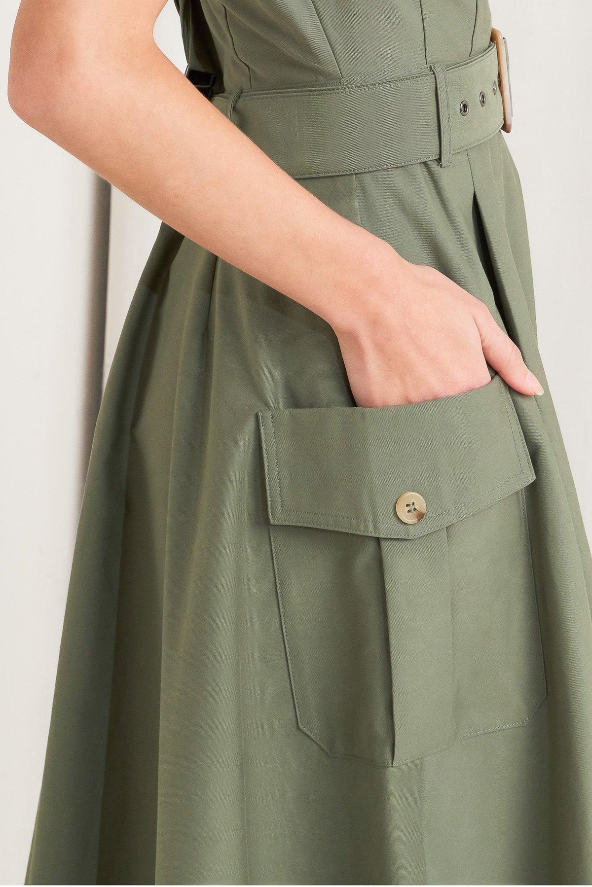 LOST IN THE STARS WOVEN MIDI DRESS