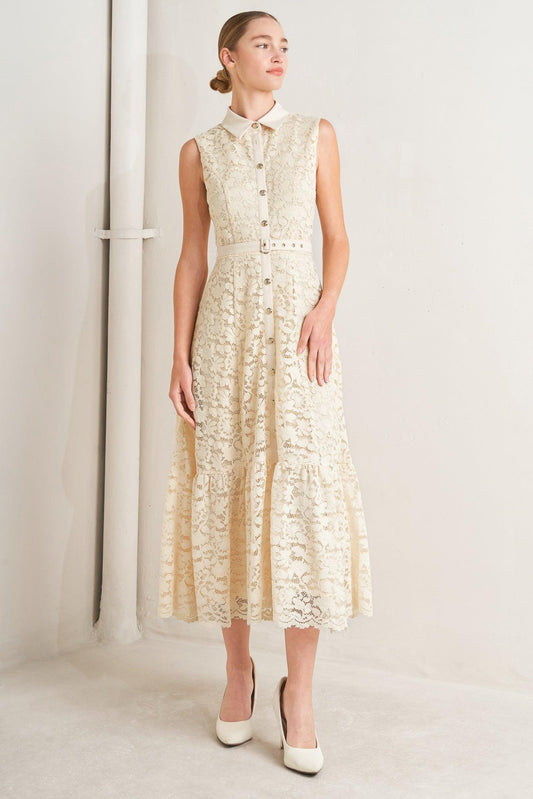 a woman in a white dress