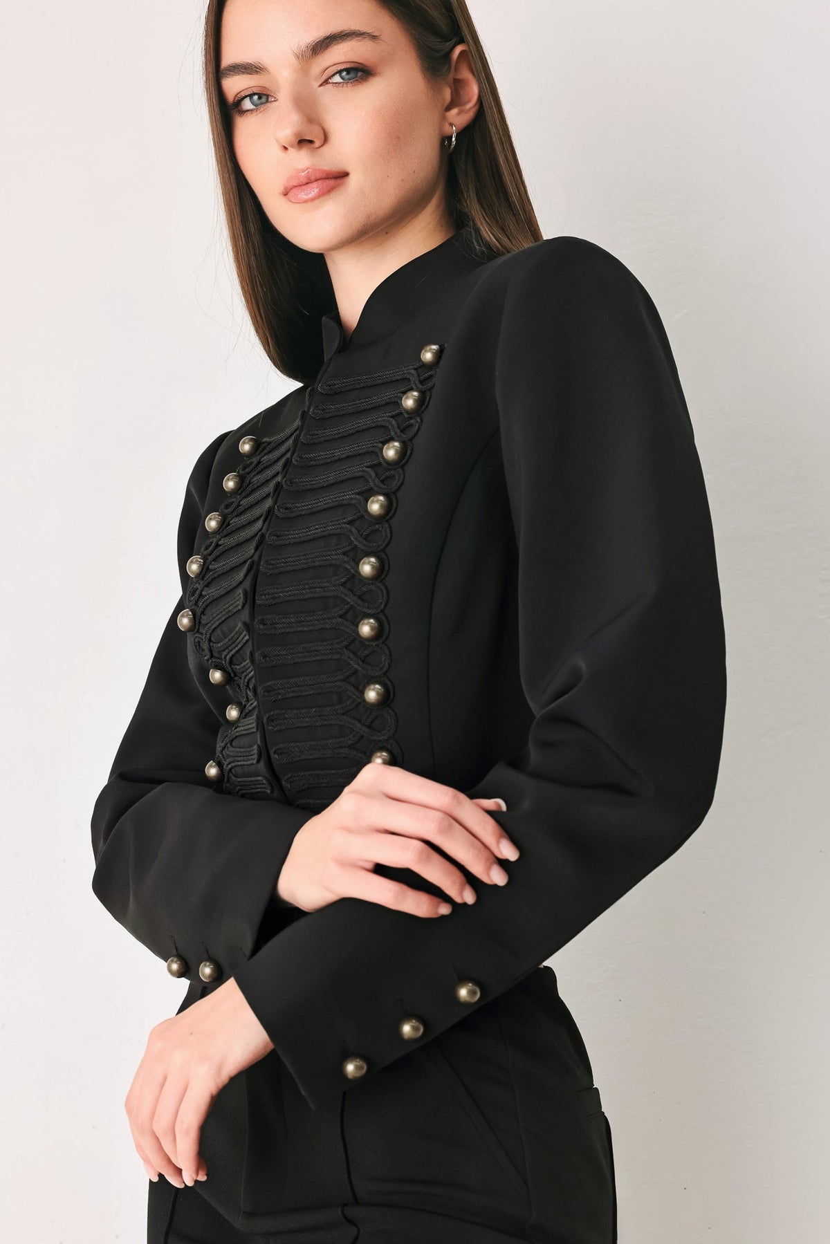COMMAND NOIR BLACK MILITARY JACKET