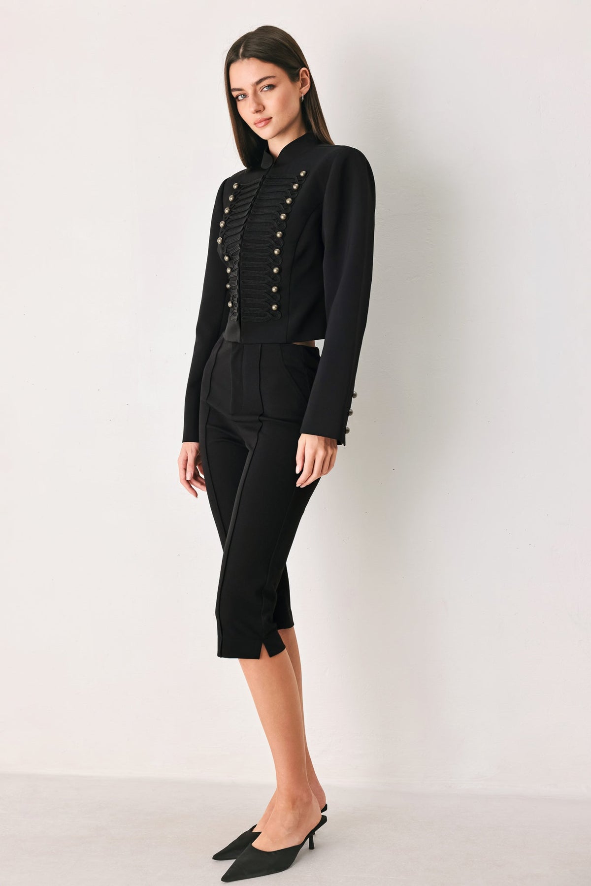 COMMAND NOIR BLACK MILITARY JACKET