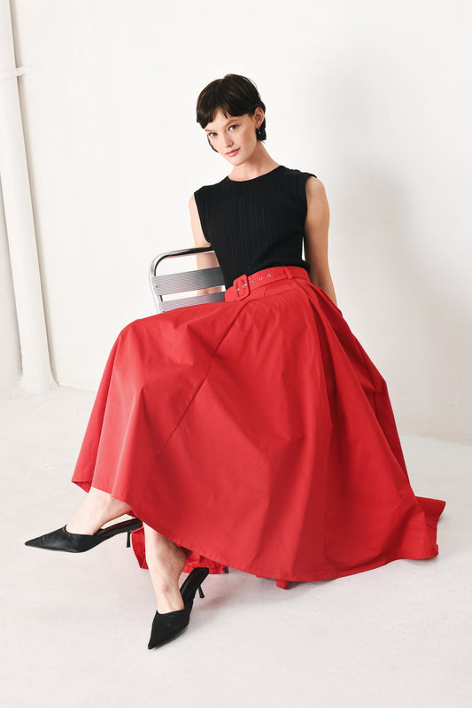 a woman sitting in a chair
