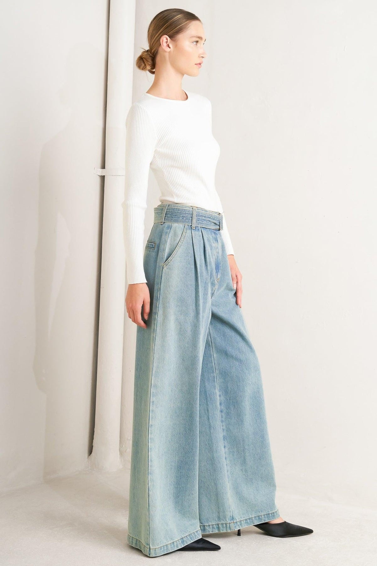 THINK OF ME DENIM PANTS