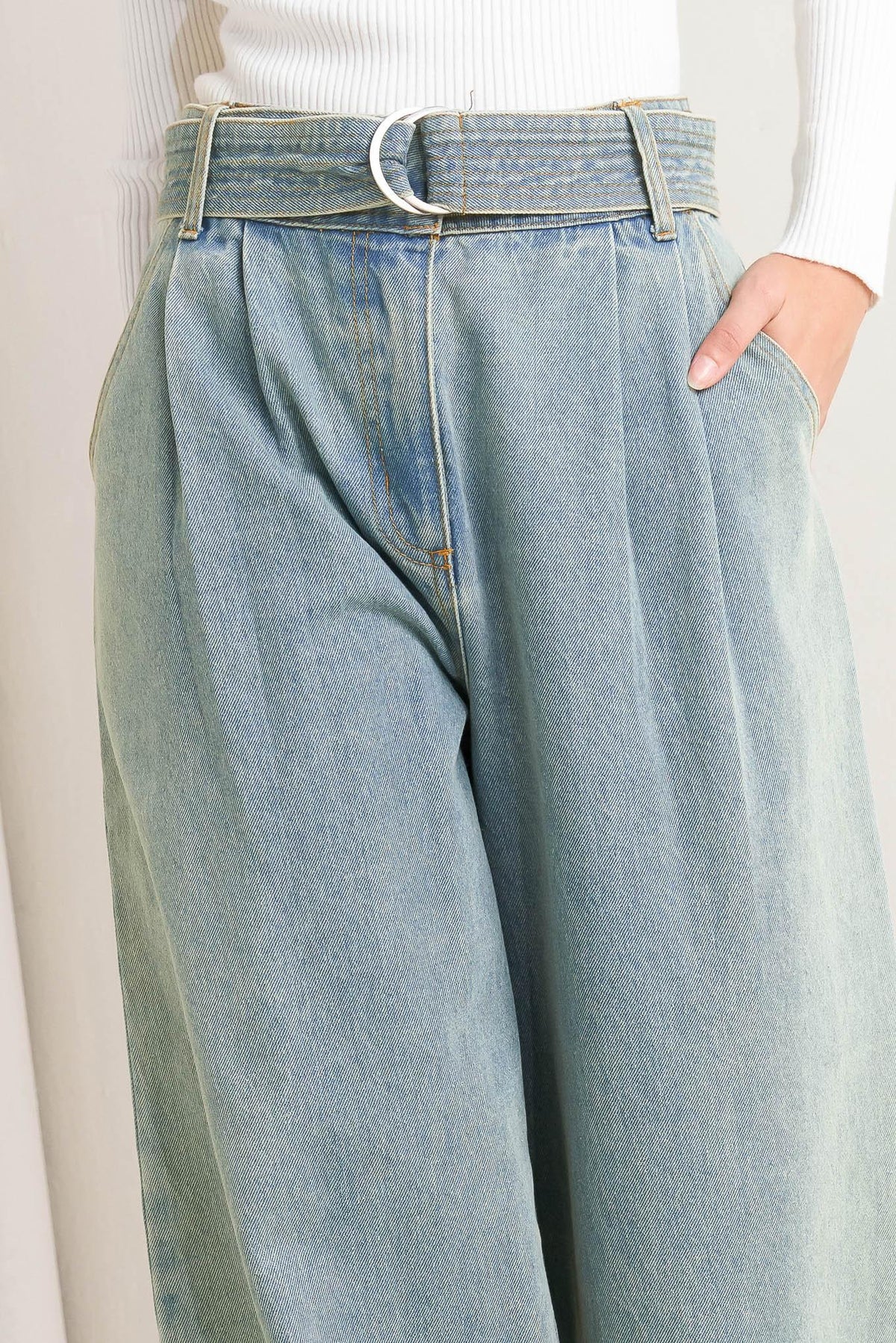 THINK OF ME DENIM PANTS