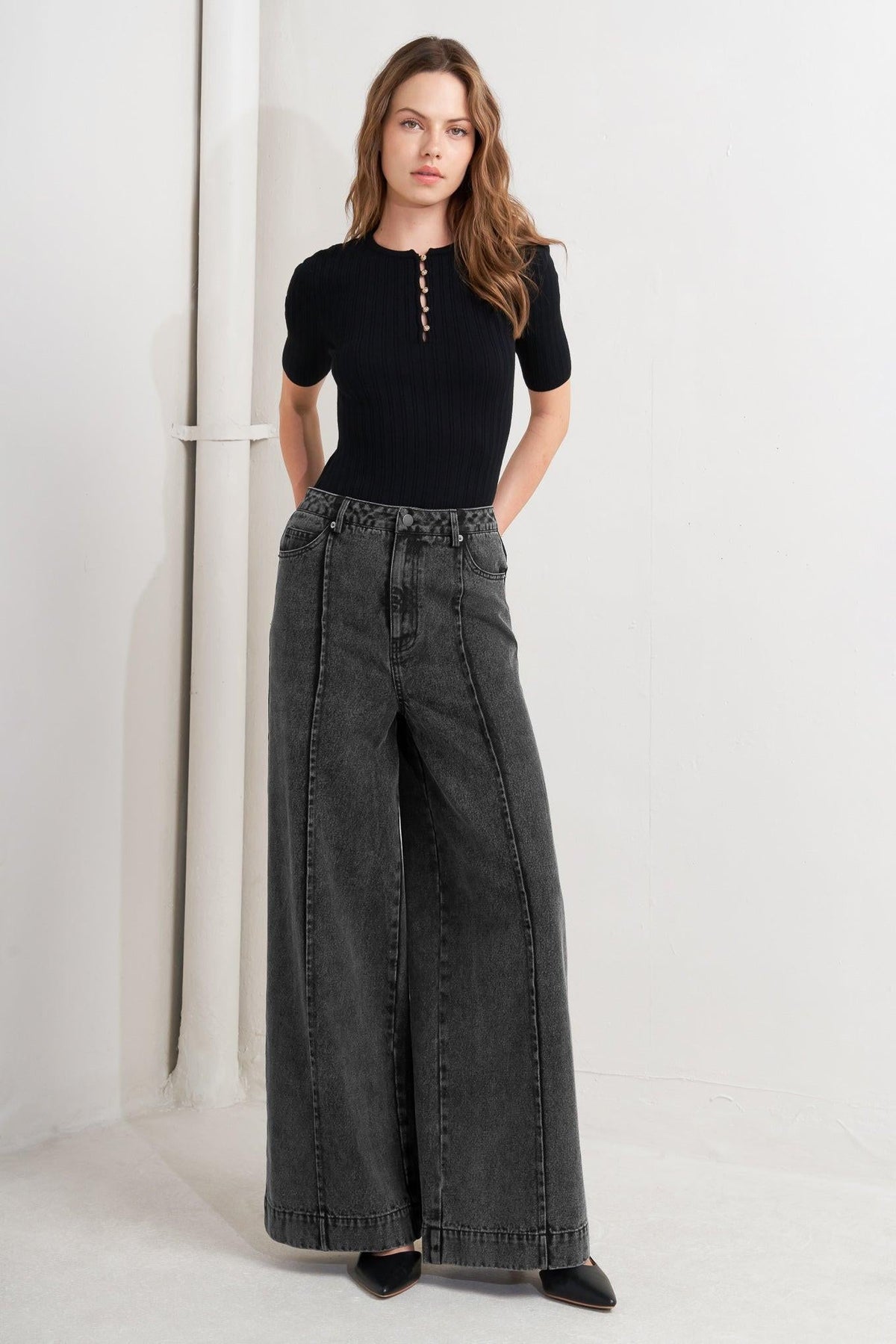 GRAPHITE MUSE DENIM PANTS