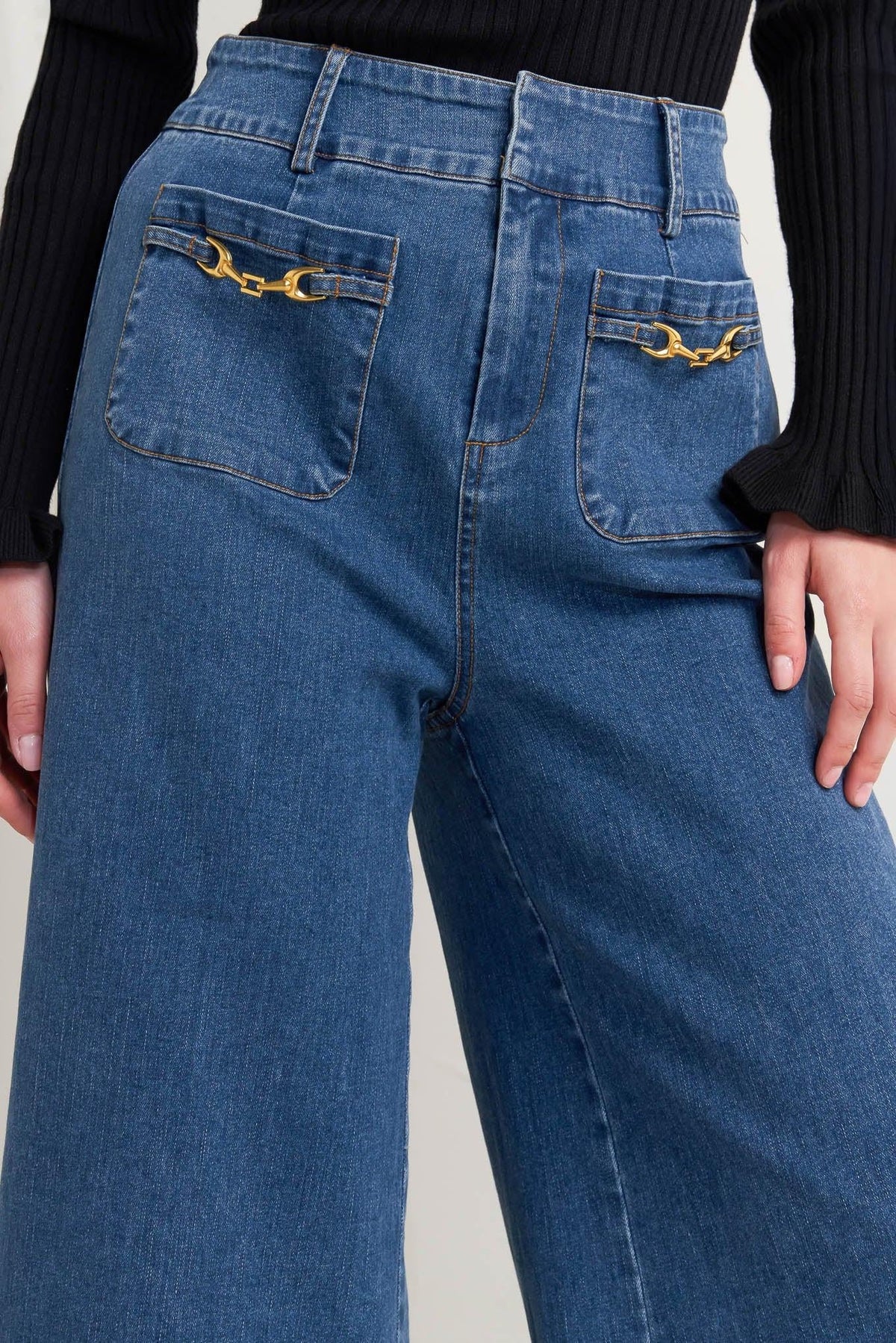 TIMELESS BLUE DENIM PANTS