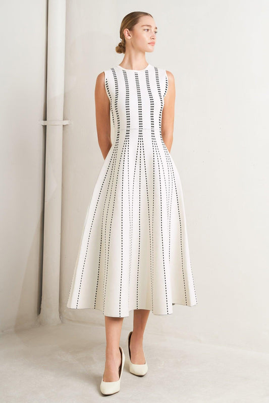 a woman in a white dress