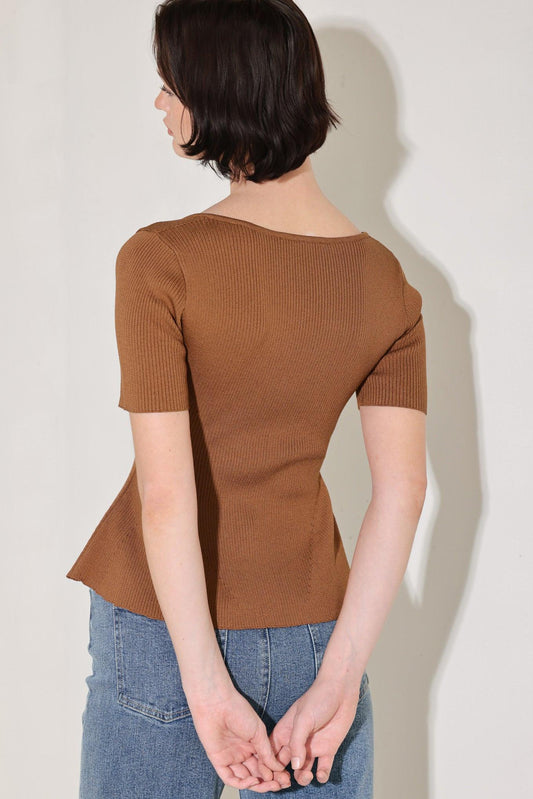 GOLDEN GLOW MOMENT SWEATER TOP