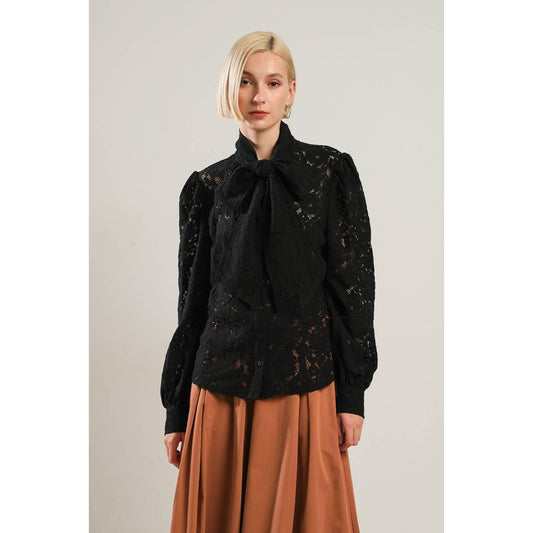 PATRIOTIC PRINCESS WOVEN LACE TOP
