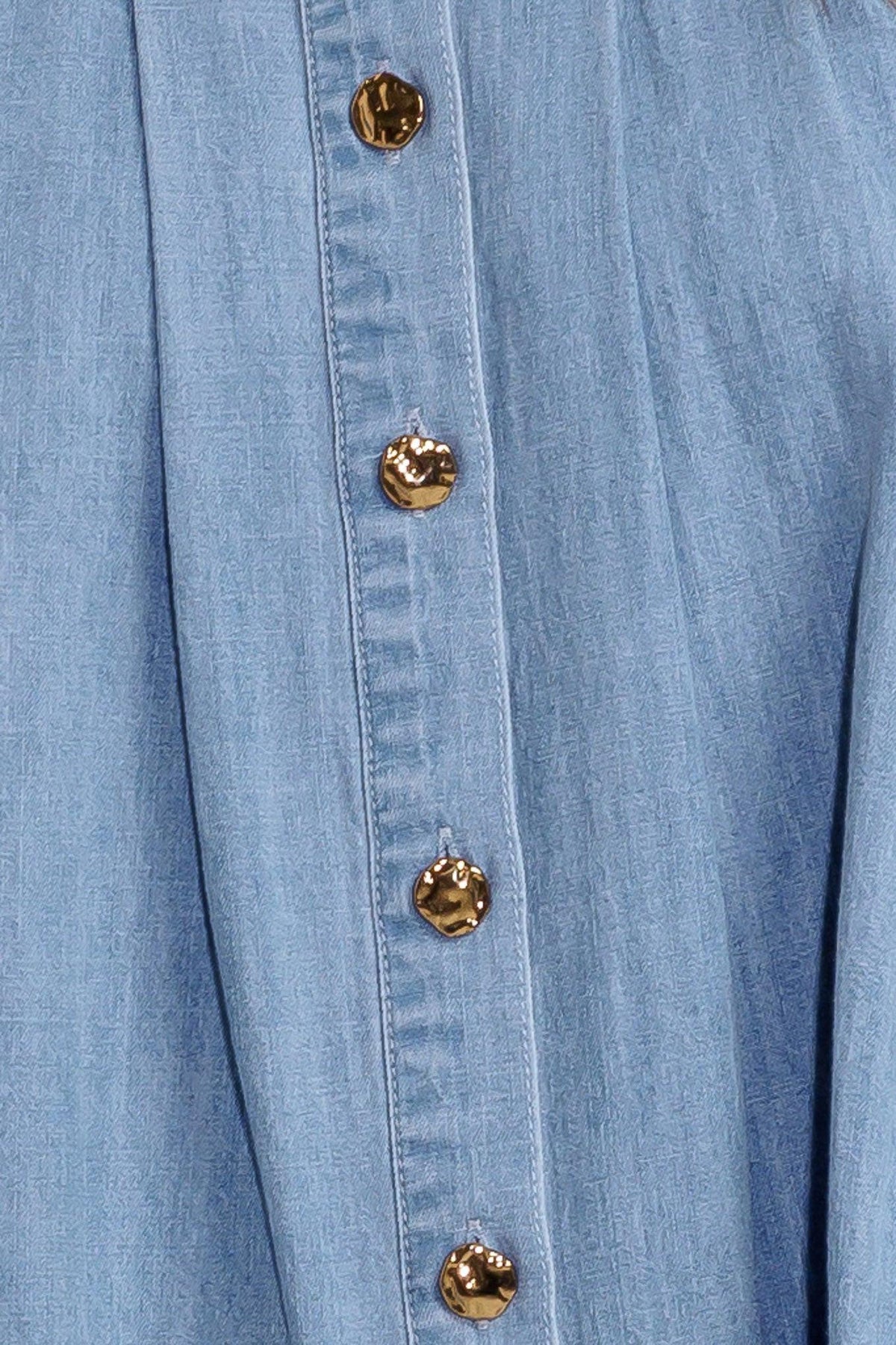 SERENITY HILL CHAMBRAY TOP