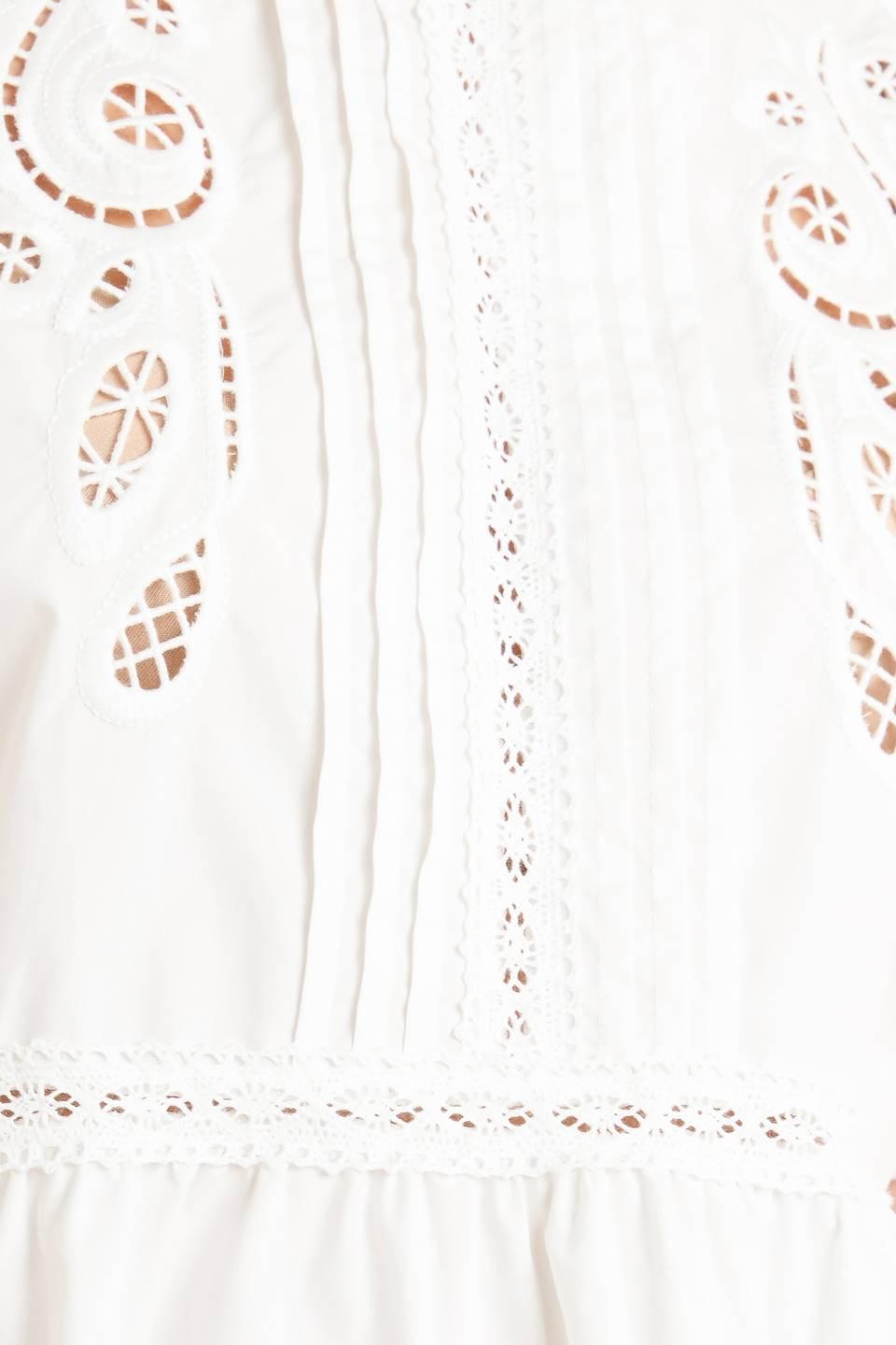 a close up of a white shirt
