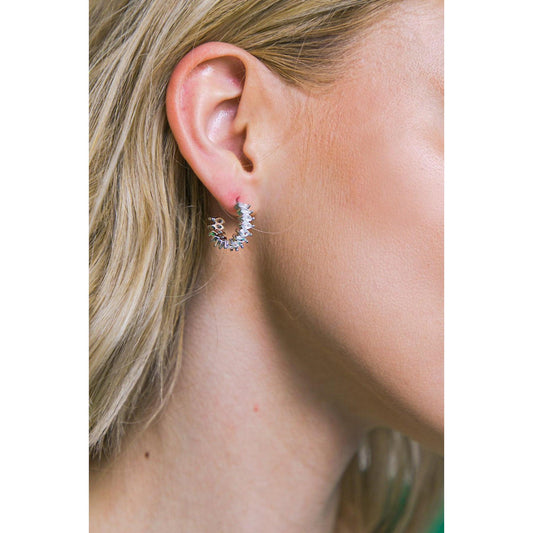 PAVE HOOPS EARRINGS