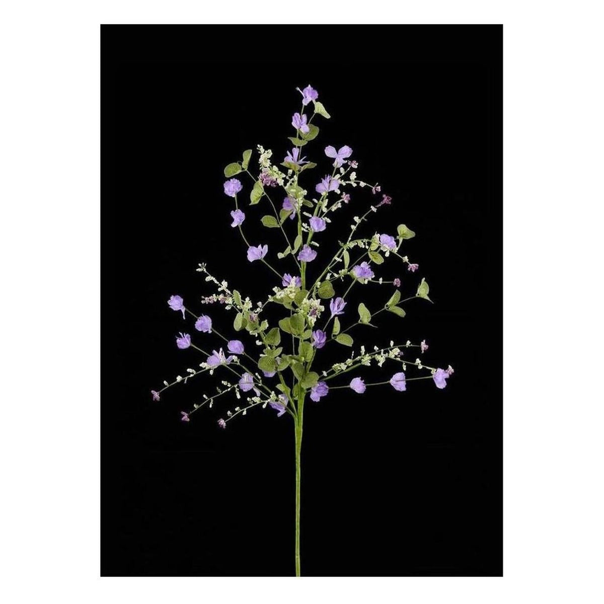 Fabric Flower Eucalyptus Spray: Lavender