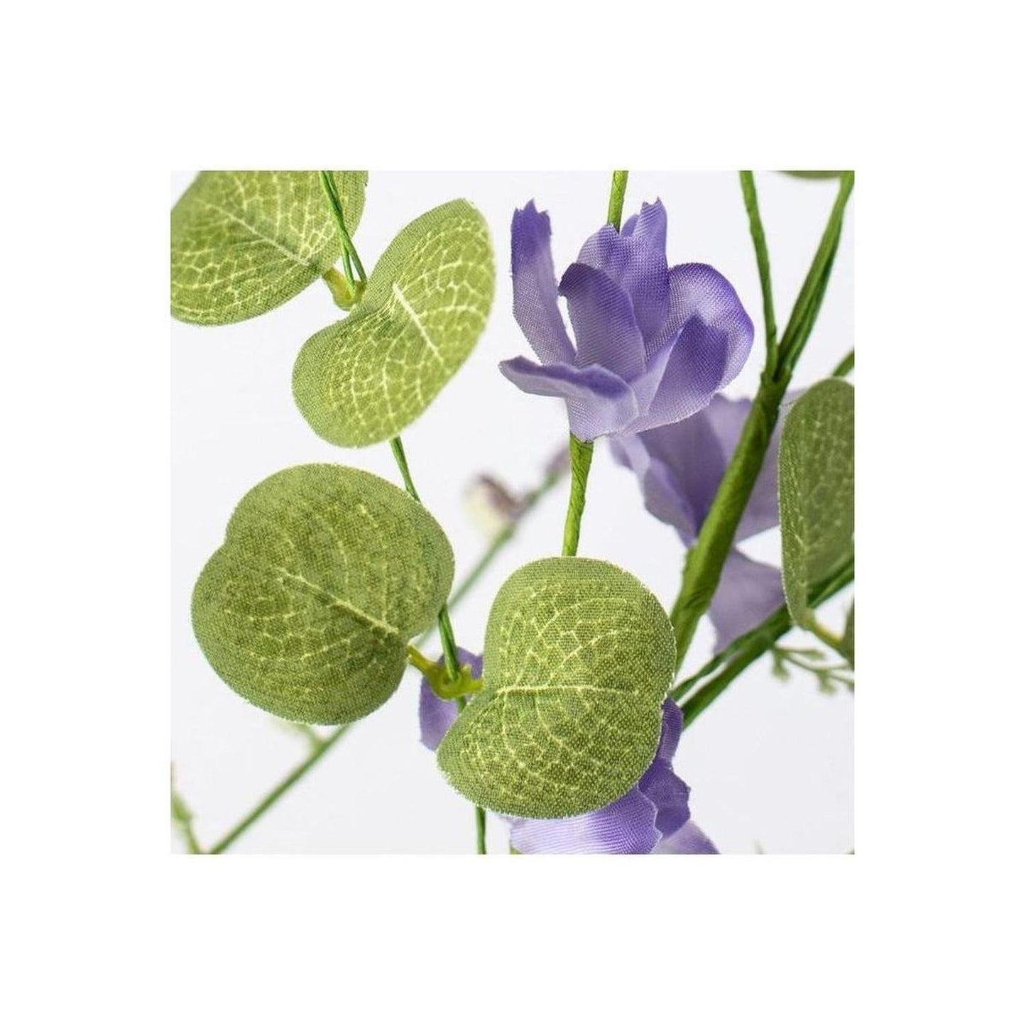 Fabric Flower Eucalyptus Spray: Lavender