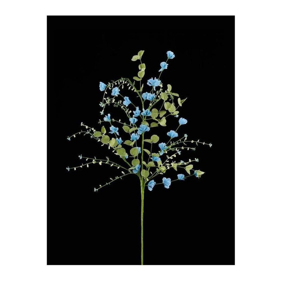 Fabric Flower Eucalyptus Spray: Light Blue