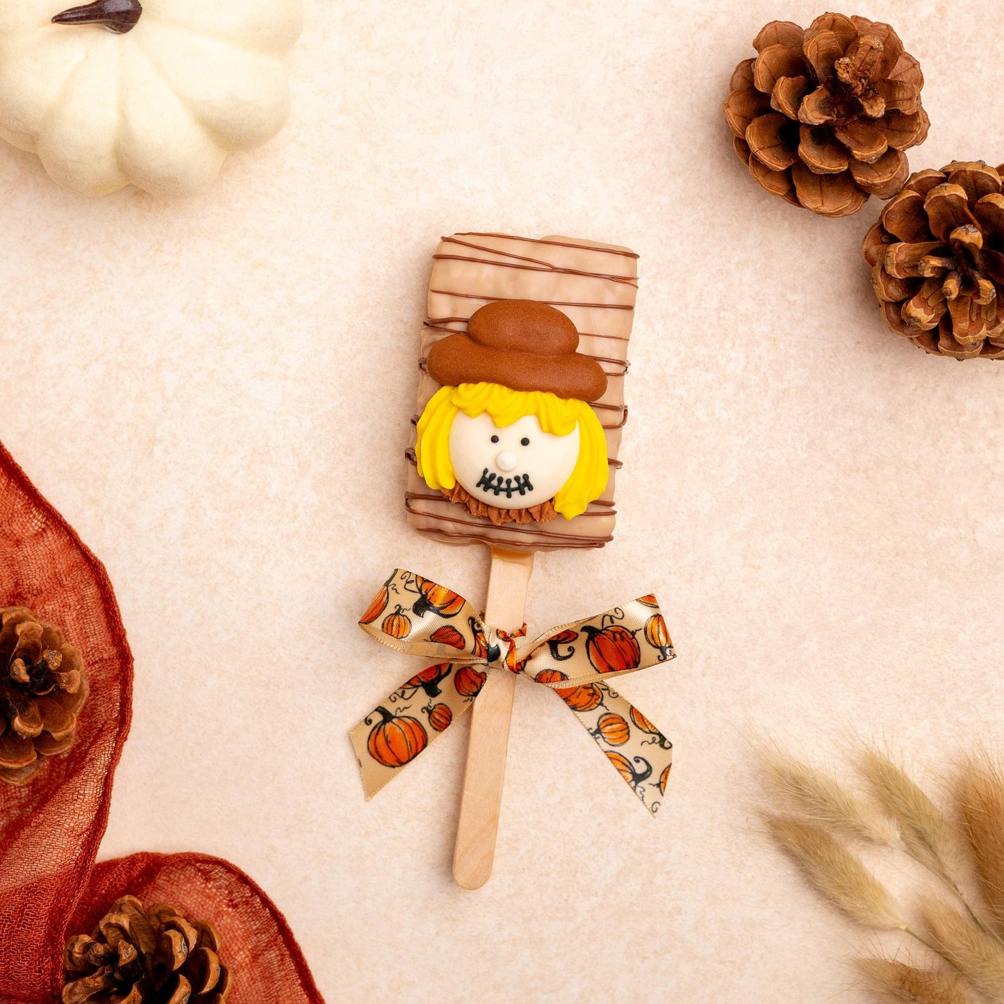 Fall Rice Krispies Pop