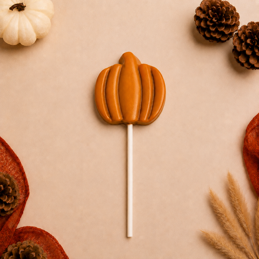 Fall Pumpkin Lolly - Orange