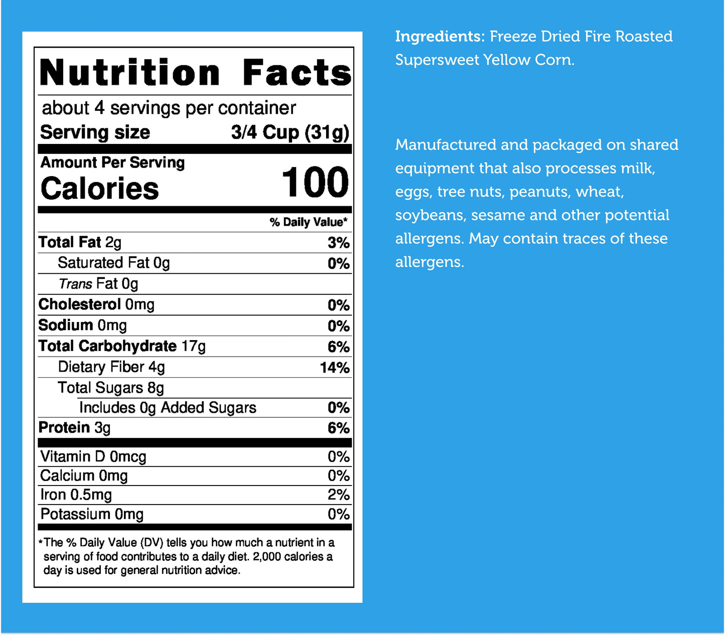 Freeze Dried Corn - Super Sweet