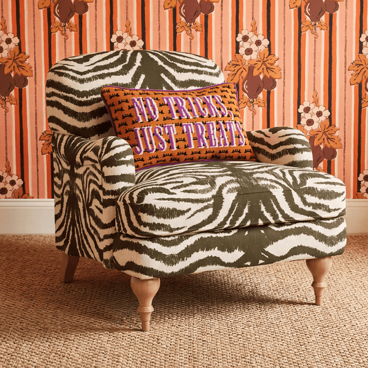 No Tricks Needlepoint Pillow
