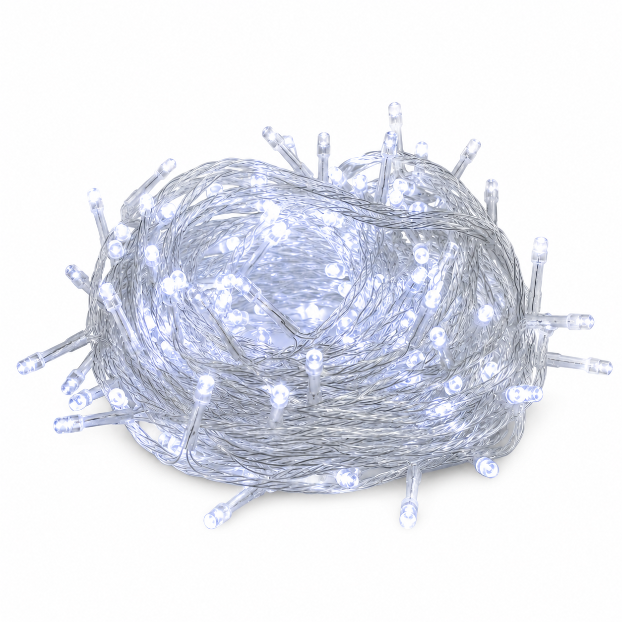Indoor/Outdoor 300 LED String Lights with Flexible Clear Wire