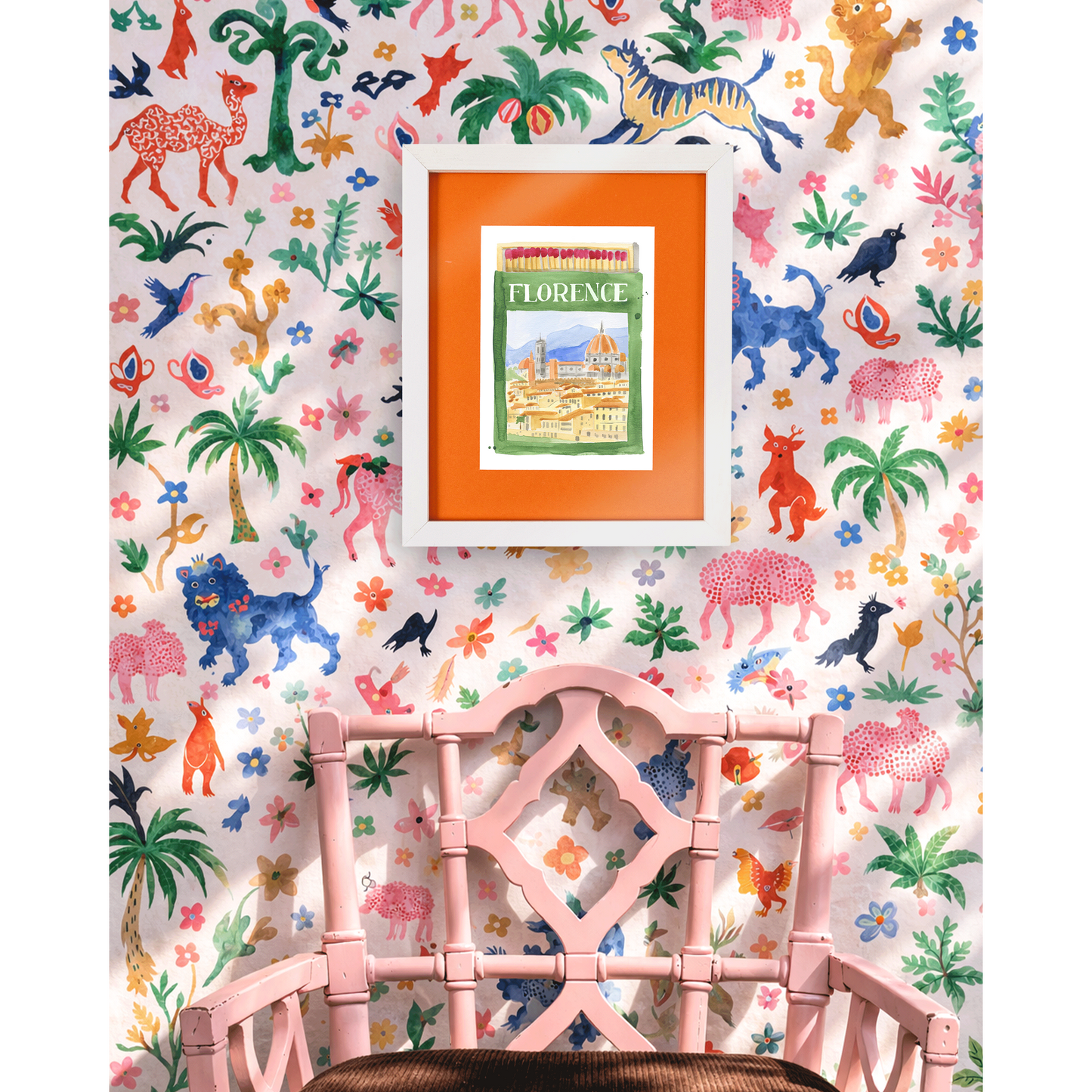 Florence Matchbook Art Print