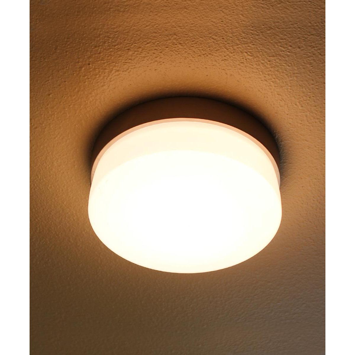 Flux 7"W 1-Light LED Flush Mount Light Fixture Satin Silver Finish by Maxim