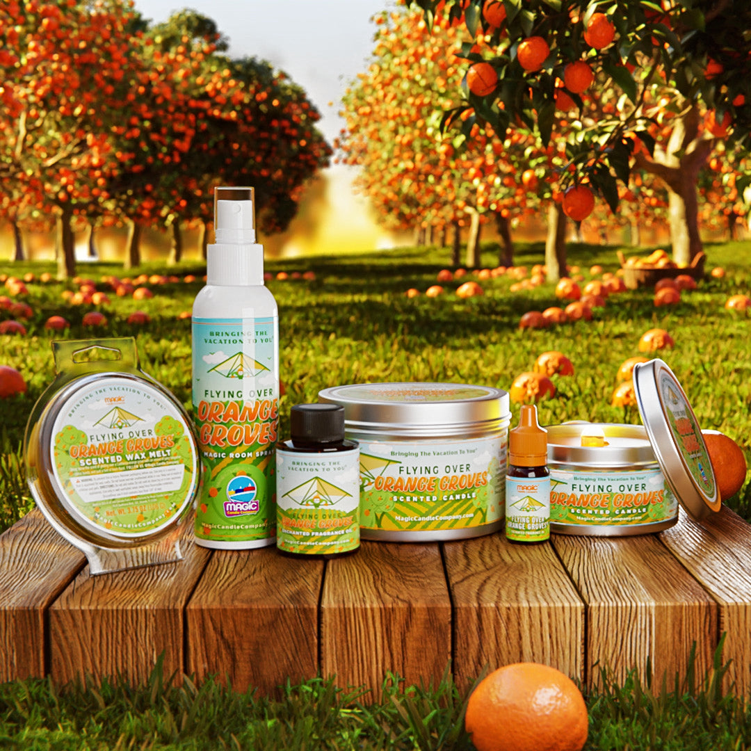 Flying Over Orange Groves®