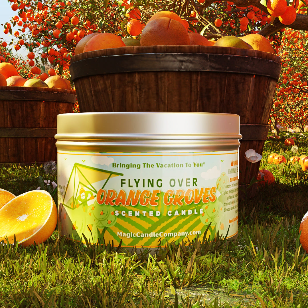Flying Over Orange Groves®