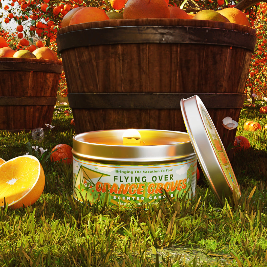 Flying Over Orange Groves®