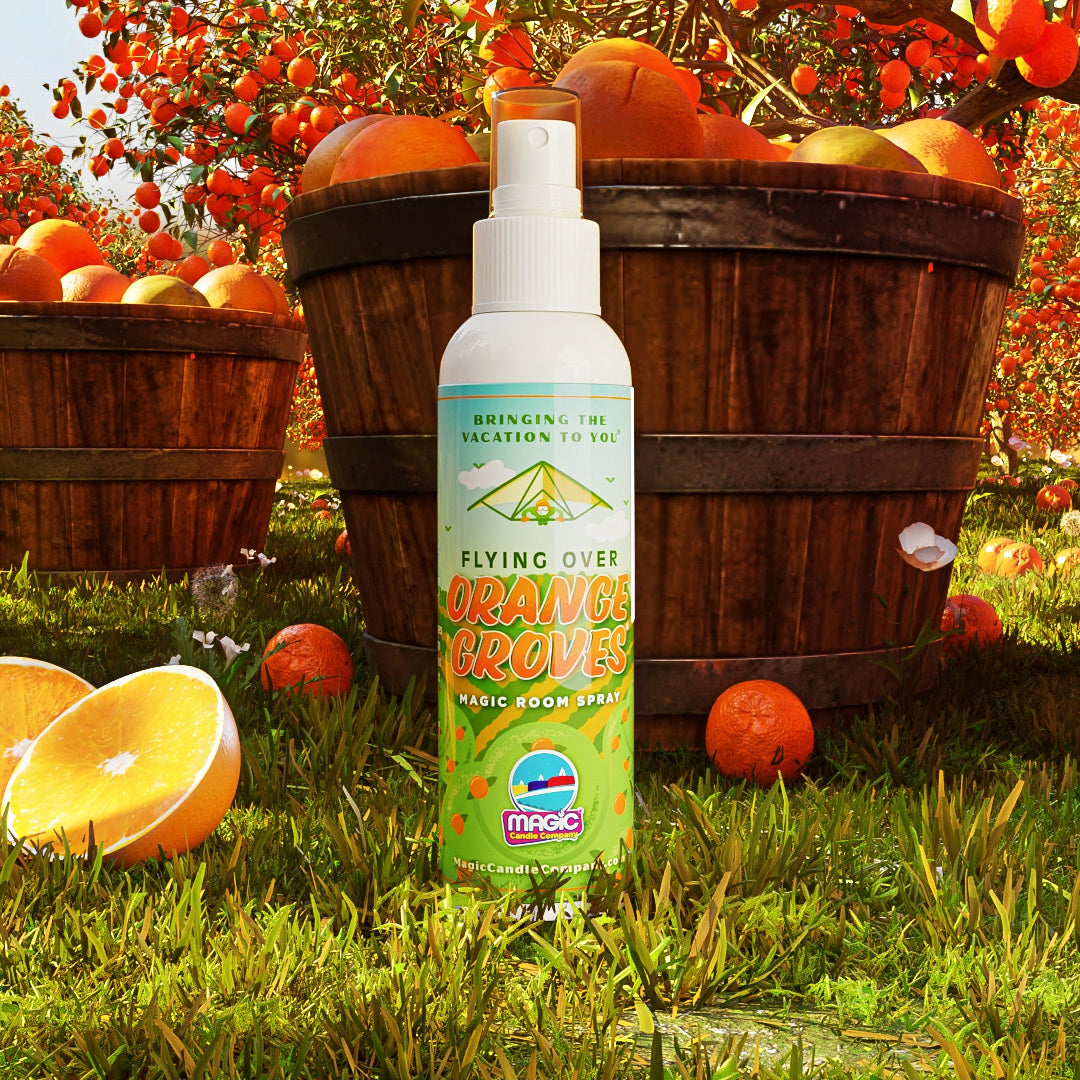 Flying Over Orange Groves®