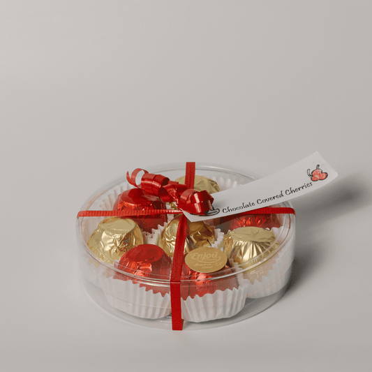 a box of chocolates in a plastic container