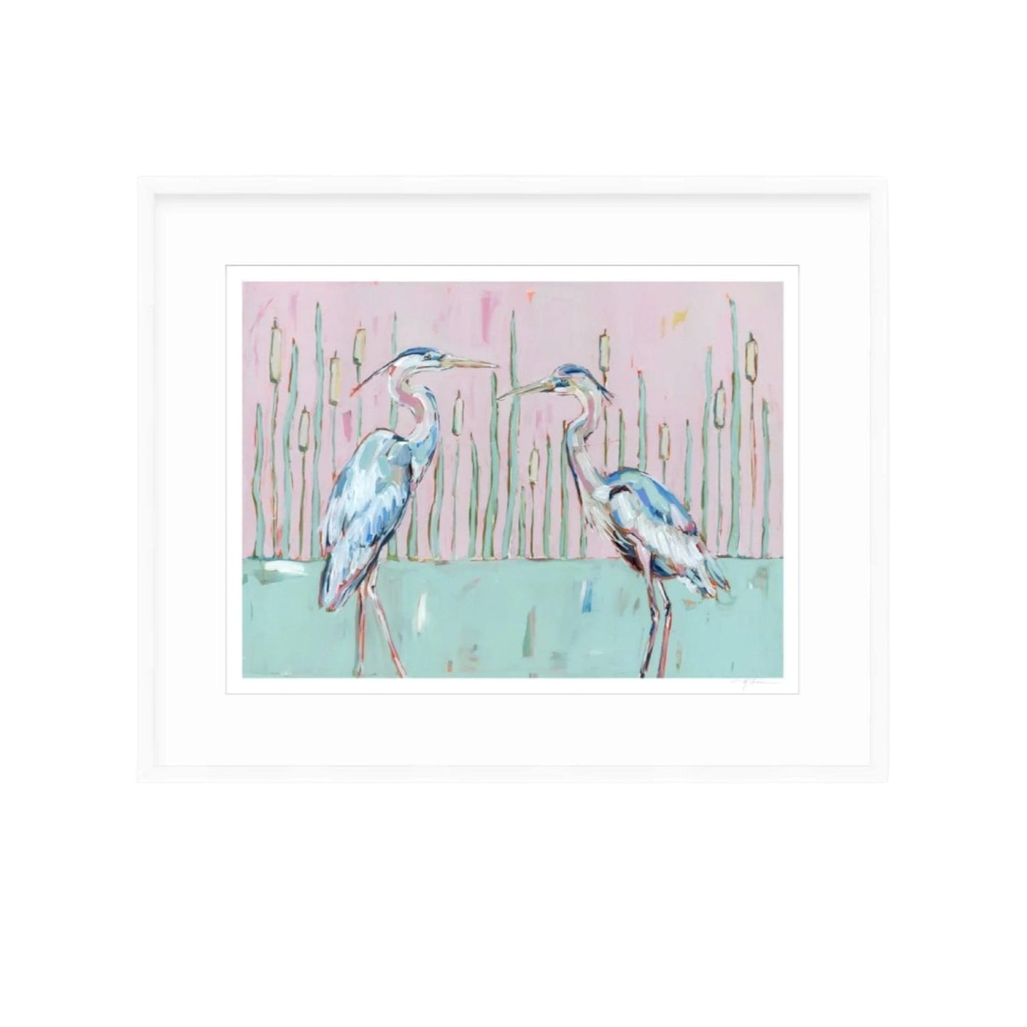 Follow Your Path Blue Herons Fine Art Print