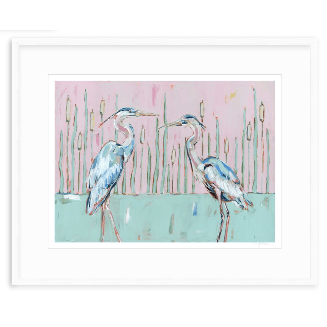 Follow Your Path Blue Herons Fine Art Print